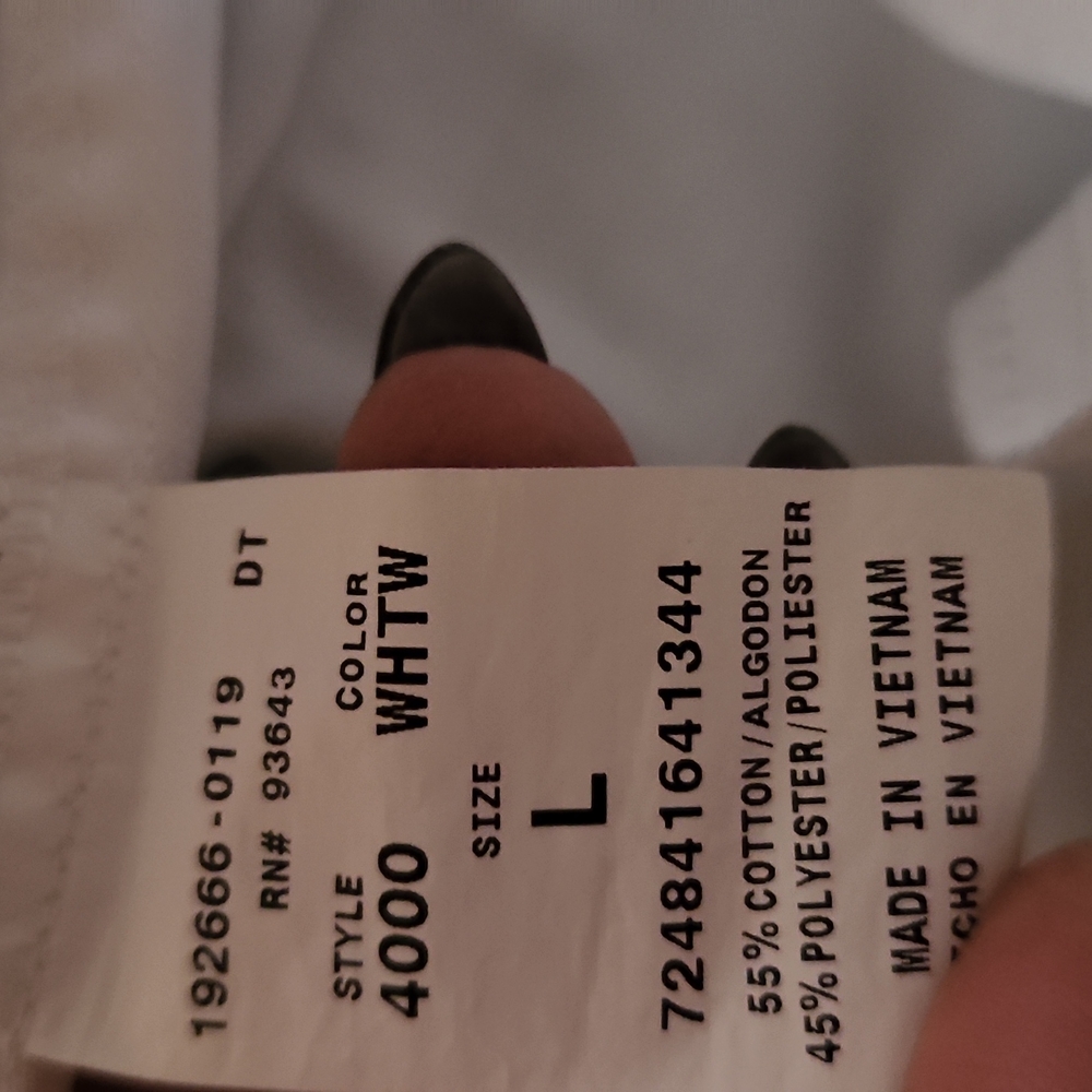 White scrubs uniform pants - Picture 4 of 5